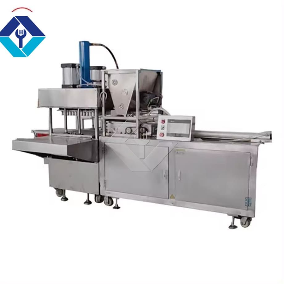 Edelstahl-Reiskuchen-Maschine, Zuckerwürfelformmaschine, braune Würfelzuckerpresse, die Maschine herstellt