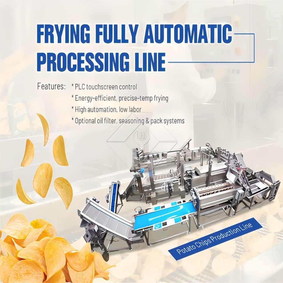 Automatische Produktionslinie für gebratene Pommes Frites in großem Maßstab