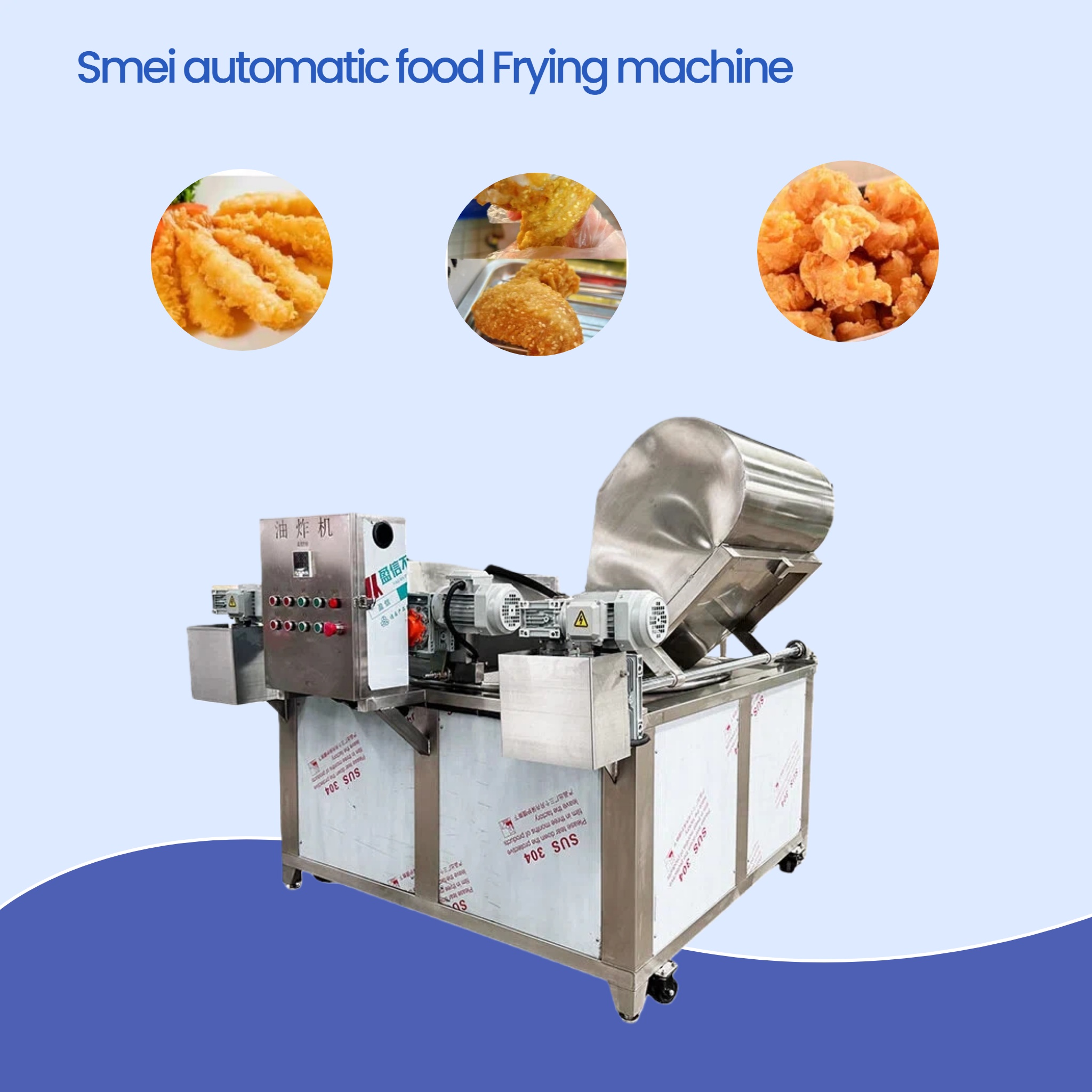 Lieferant für automatisch gebratene Snack-Donuts, Kartoffelchips, gebratene Hähnchenfritteusen