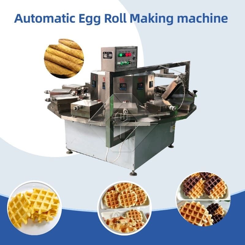 Maschine zur Herstellung von gerollten Zuckerkegeln zum Backen von Eiscreme-Poke Cornet