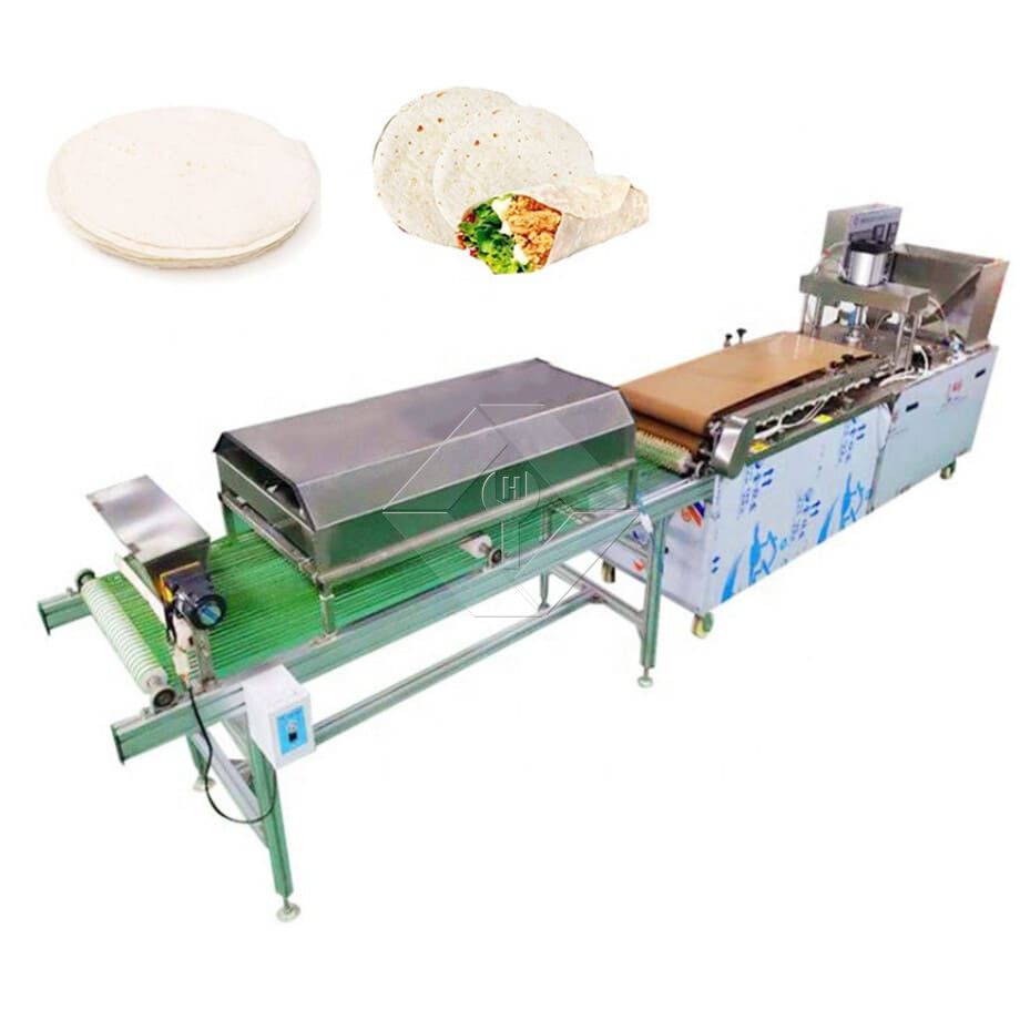 Automatische Pita-Brot-Chapati-Fladenbrot-Pfannkuchen-Roti-Tortilla-Roast-Enten-Pfannkuchen-Lavash-Herstellungsmaschine