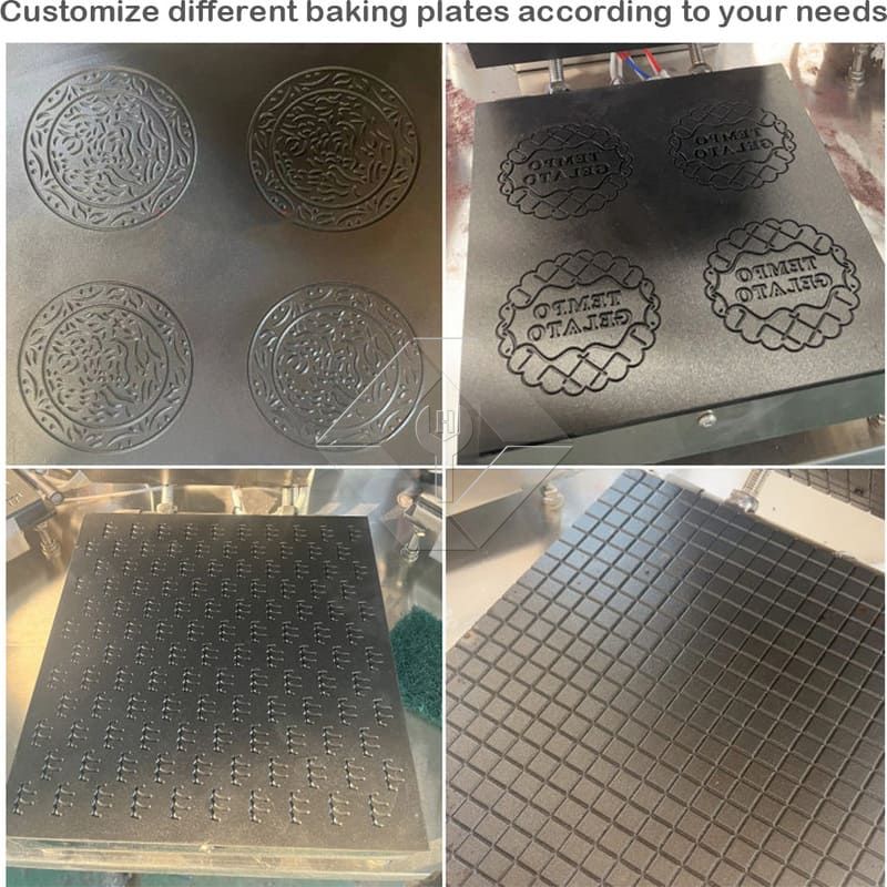 Maschine zur Herstellung von gerollten Zuckerkegeln zum Backen von Eiscreme-Poke Cornet