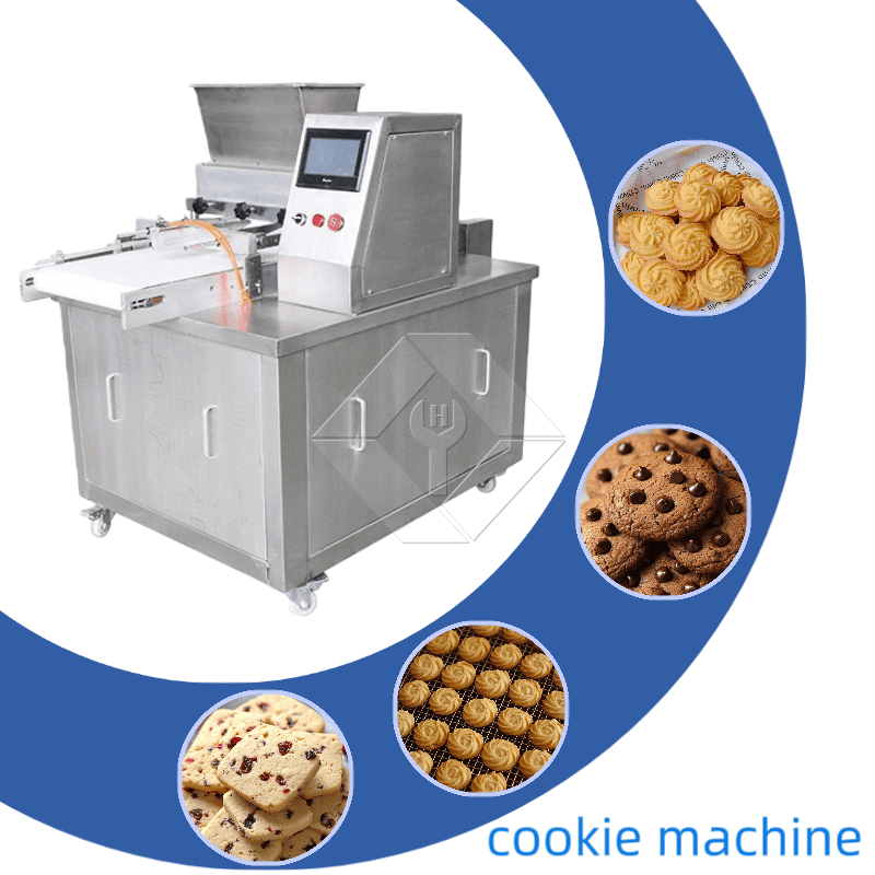 Automatische Maschine zur Herstellung geformter Kekse mit austauschbaren Matrizen für die individuelle Herstellung von Keksen und den industriellen Einsatz mit hoher Produktivität