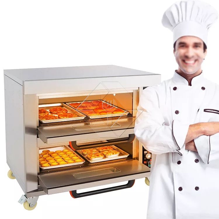 Heißer Verkauf Neuer Bäckerei-Gasofen für Doppelstock-Backofen mit 4 Tabletts
