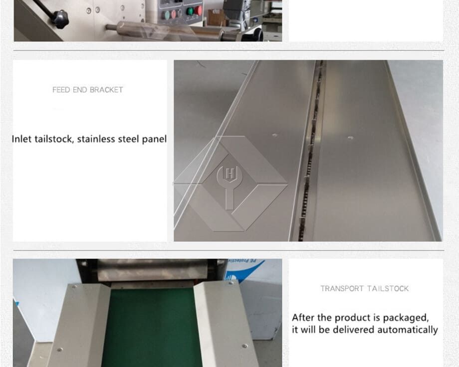 Horizontale Kissen-Räucherstäbchen-Nudeln, die gefrorene Früchte verpacken, Sandwich-Lebensmittelflussverpackungsmaschine Horizontale Kissen-Räucherstäbchen-Nudeln, die gefrorene Früchte verpacken, Sandwich-Lebensmittelflussverpackungsmaschine