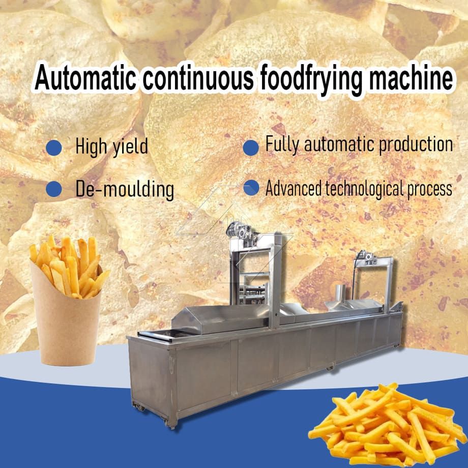 Elektrische Hähnchenfritteuse, Hähnchenfritteuse, automatische kontinuierliche Fritteuse, Hamburger-Frittiermaschine mit Förderband