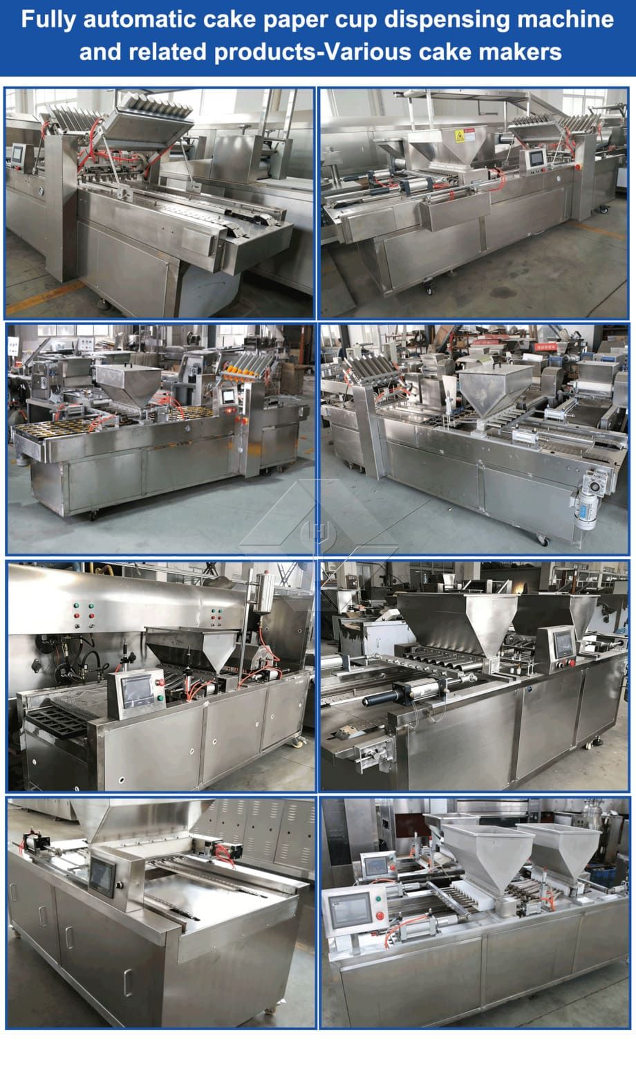 Automatische Muffin-Produktionslinie zum Fabrikpreis, industrielle Mini-Cupcake-Herstellungsmaschine zum Einlegen von Cupcake-Papieren