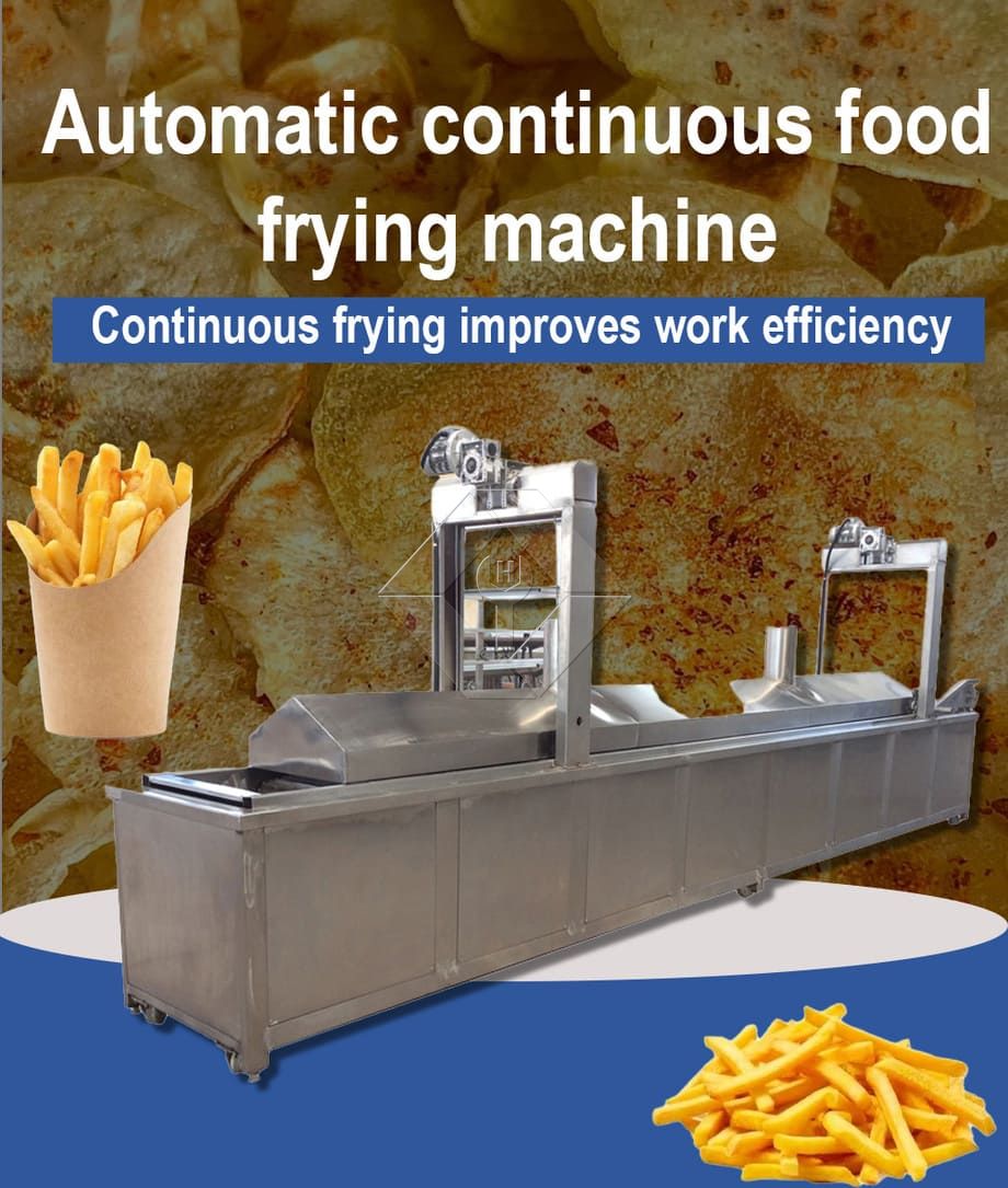 Elektrische Hähnchenfritteuse, Hähnchenfritteuse, automatische kontinuierliche Fritteuse, Hamburger-Frittiermaschine mit Förderband Elektrische Hähnchenfritteuse, Hähnchenfritteuse, automatische kontinuierliche Fritteuse, Hamburger-Frittiermaschine mit Förderband