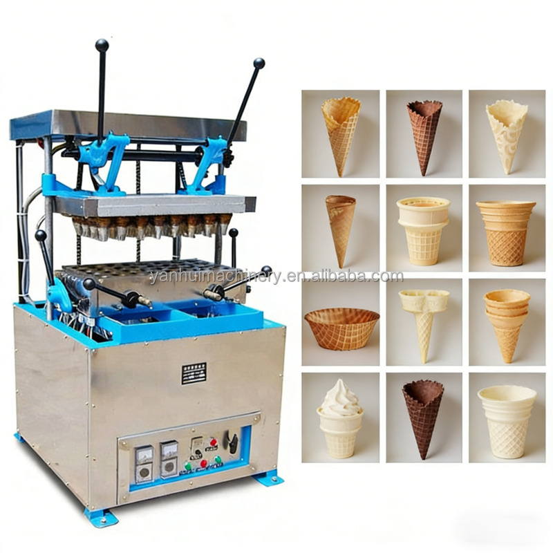 Monaka Taco Choco Shell Back-Eiswaffel-Kegel-Eierablagemaschine