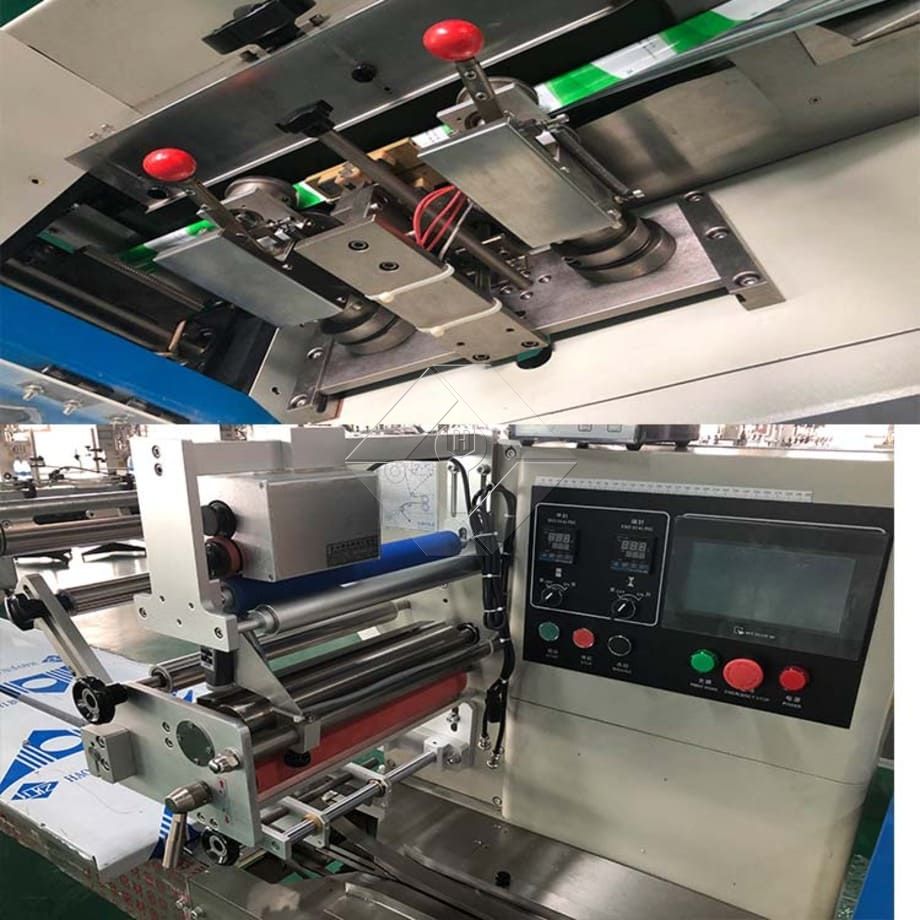 Horizontale Kissen-Räucherstäbchen-Nudeln, die gefrorene Früchte verpacken, Sandwich-Lebensmittelflussverpackungsmaschine