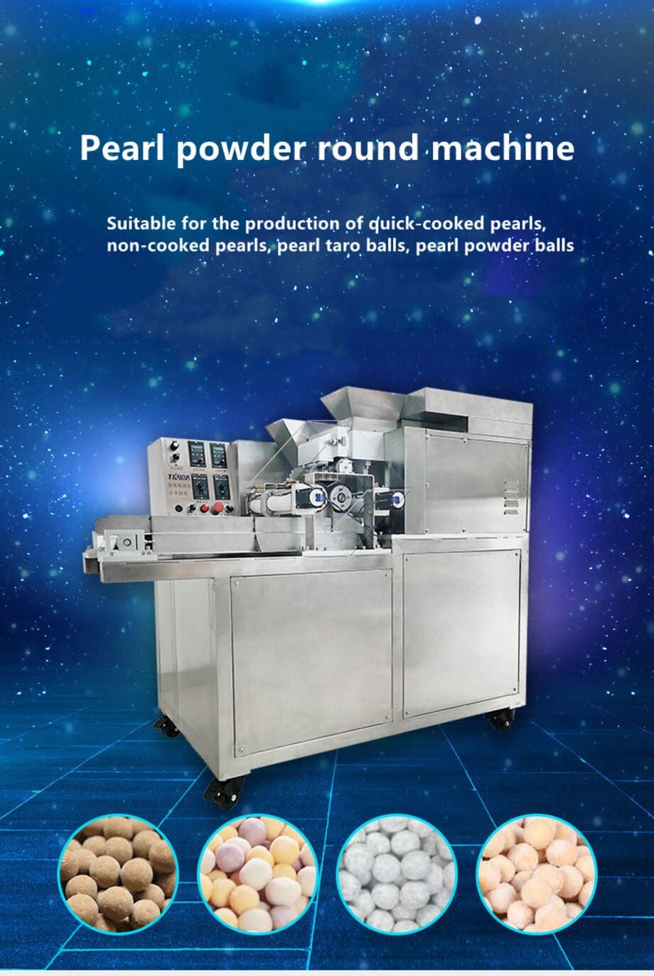 Vollautomatische kommerzielle Tapioka-Perlenmaschine. Tapioka-Stärke-Sago-Herstellungsmaschine