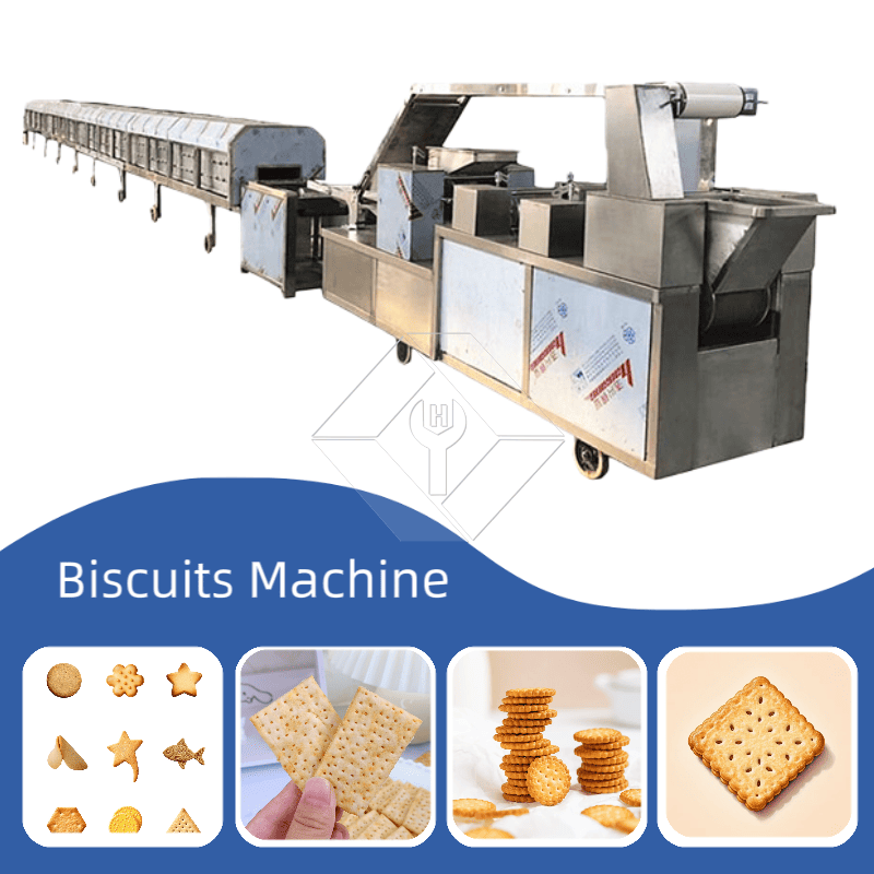Automatische Keksmaschine | Produktionslinie für knusprige und harte Kekse | Industrielle Keksausrüstung