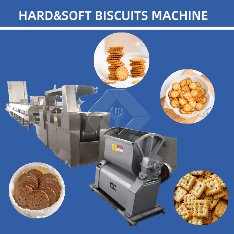 Automatische Keksmaschine | Produktionslinie für knusprige und harte Kekse | Industrielle Keksausrüstung
