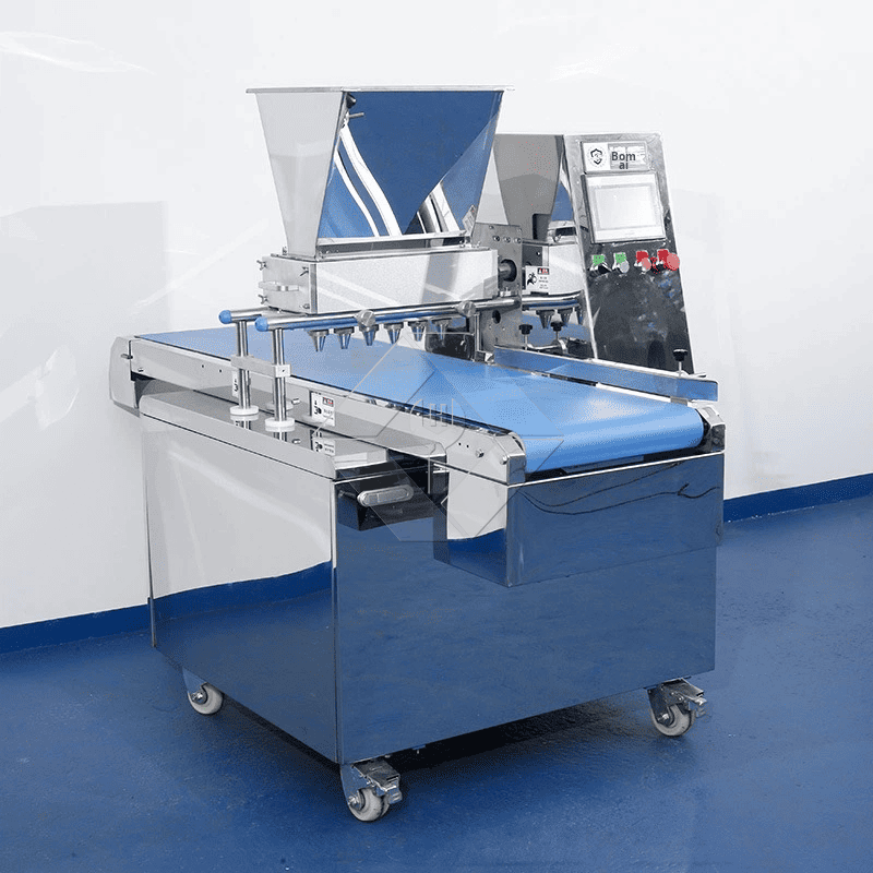 Automatische Maschine zur Herstellung geformter Kekse mit austauschbaren Matrizen für die individuelle Herstellung von Keksen und den industriellen Einsatz mit hoher Produktivität