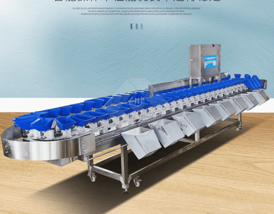 Die Verarbeitungskapazität der automatischen Obst- und Gemüsewasch-, Trocknungs- und Sortierlinie liegt im Allgemeinen zwischen 300 kg/h und 3000 kg/h.