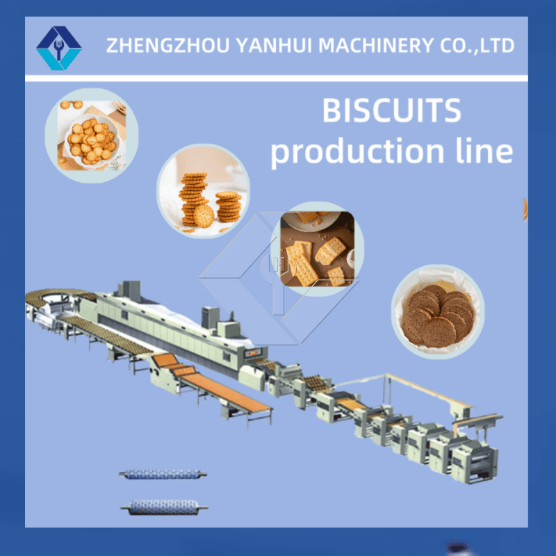 Automatische Keksmaschine | Produktionslinie für knusprige und harte Kekse | Industrielle Keksausrüstung