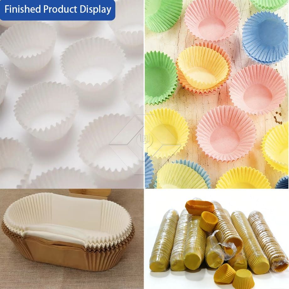 Automatische Muffin-Produktionslinie zum Fabrikpreis, industrielle Mini-Cupcake-Herstellungsmaschine zum Einlegen von Cupcake-Papieren