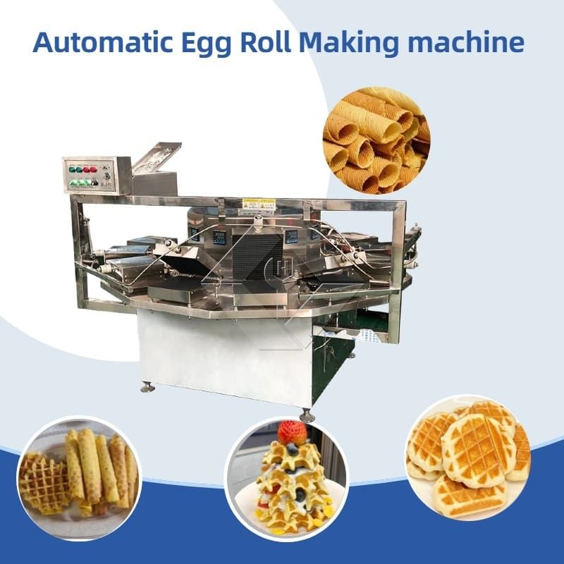 Maschine zur Herstellung von gerollten Zuckerkegeln zum Backen von Eiscreme-Poke Cornet