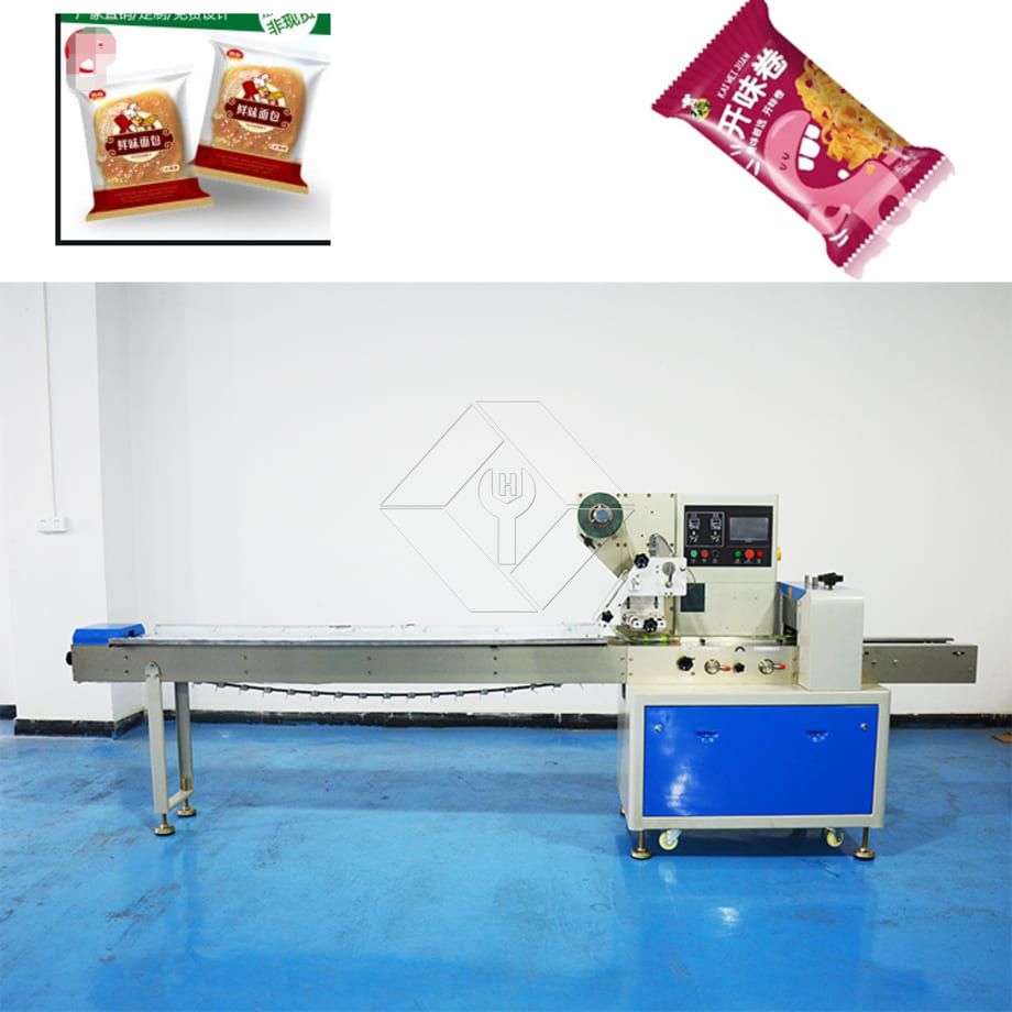 Horizontale Kissen-Räucherstäbchen-Nudeln, die gefrorene Früchte verpacken, Sandwich-Lebensmittelflussverpackungsmaschine