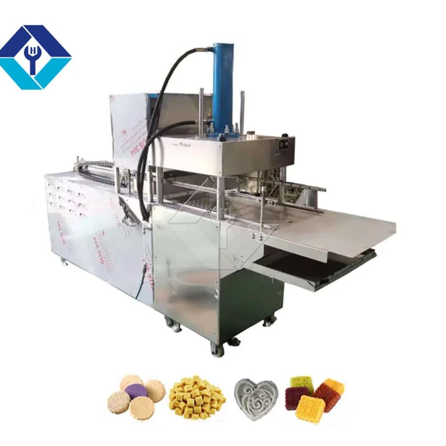 Edelstahl-Reiskuchen-Maschine, Zuckerwürfelformmaschine, braune Würfelzuckerpresse, die Maschine herstellt