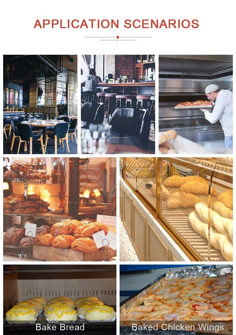 Kommerzieller Bäckereiofen mit 4 Etagen und 16 Blechen