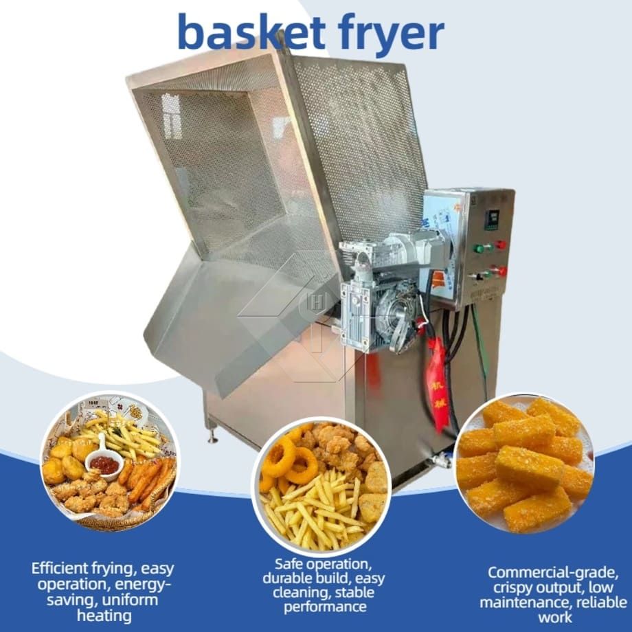 Geringe Investition, automatische Rühr-Frittiermaschine, Fritteuse, hohe Kapazität, Chargen-Frittiermaschine zu verkaufen