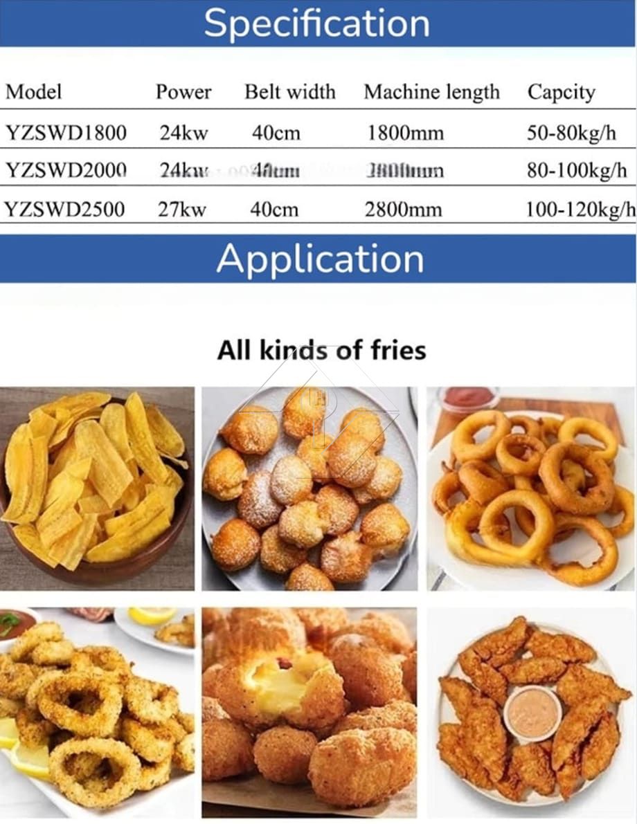 Elektrische Hähnchenfritteuse, Hähnchenfritteuse, automatische kontinuierliche Fritteuse, Hamburger-Frittiermaschine mit Förderband Elektrische Hähnchenfritteuse, Hähnchenfritteuse, automatische kontinuierliche Fritteuse, Hamburger-Frittiermaschine mit Förderband