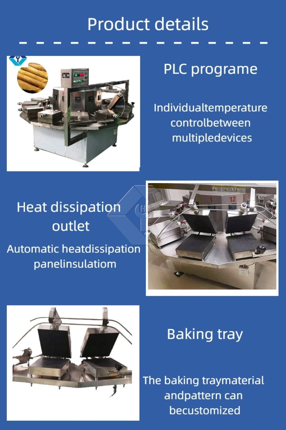 Maschine zur Herstellung von gerollten Zuckerkegeln zum Backen von Eiscreme-Poke Cornet Maschine zur Herstellung von gerollten Zuckerkegeln zum Backen von Eiscreme-Poke Cornet