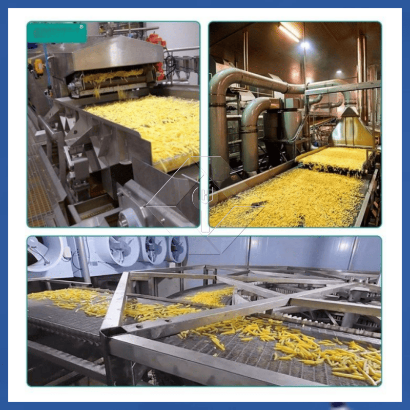 Fabrikpreis 100-1000 kg automatische Produktionslinie für gefrorene Pommes-Frites-Kartoffelchips zum Verkauf