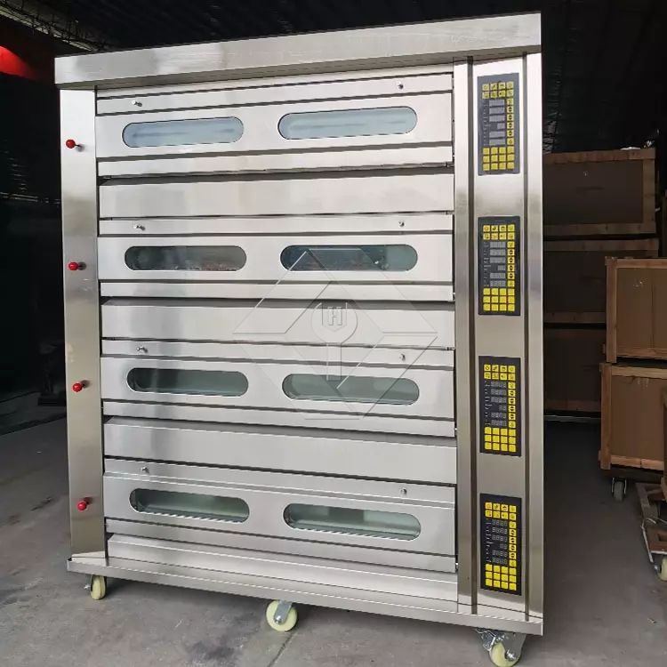Heißer Verkauf Neuer Bäckerei-Gasofen für Doppelstock-Backofen mit 4 Tabletts